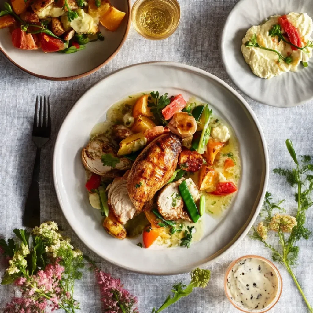 Spring and Summer Dinner Recipe – Lemon Herb Chicken with Roasted Vegetables