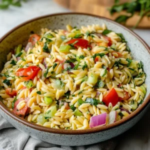 Easy Orzo Salad Recipe – Fresh, Zesty, and Perfect for Summer