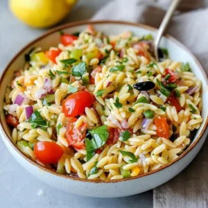 Easy Orzo Salad Recipe – Fresh, Zesty, and Perfect for Summer