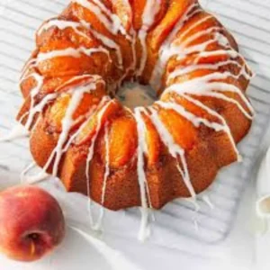 Bourbon Peach Upside Down Cake – Moist, Boozy & Beautiful