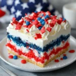 Patriotic Poke Cake Recipe – Easy Red, White & Blue Dessert for Summer