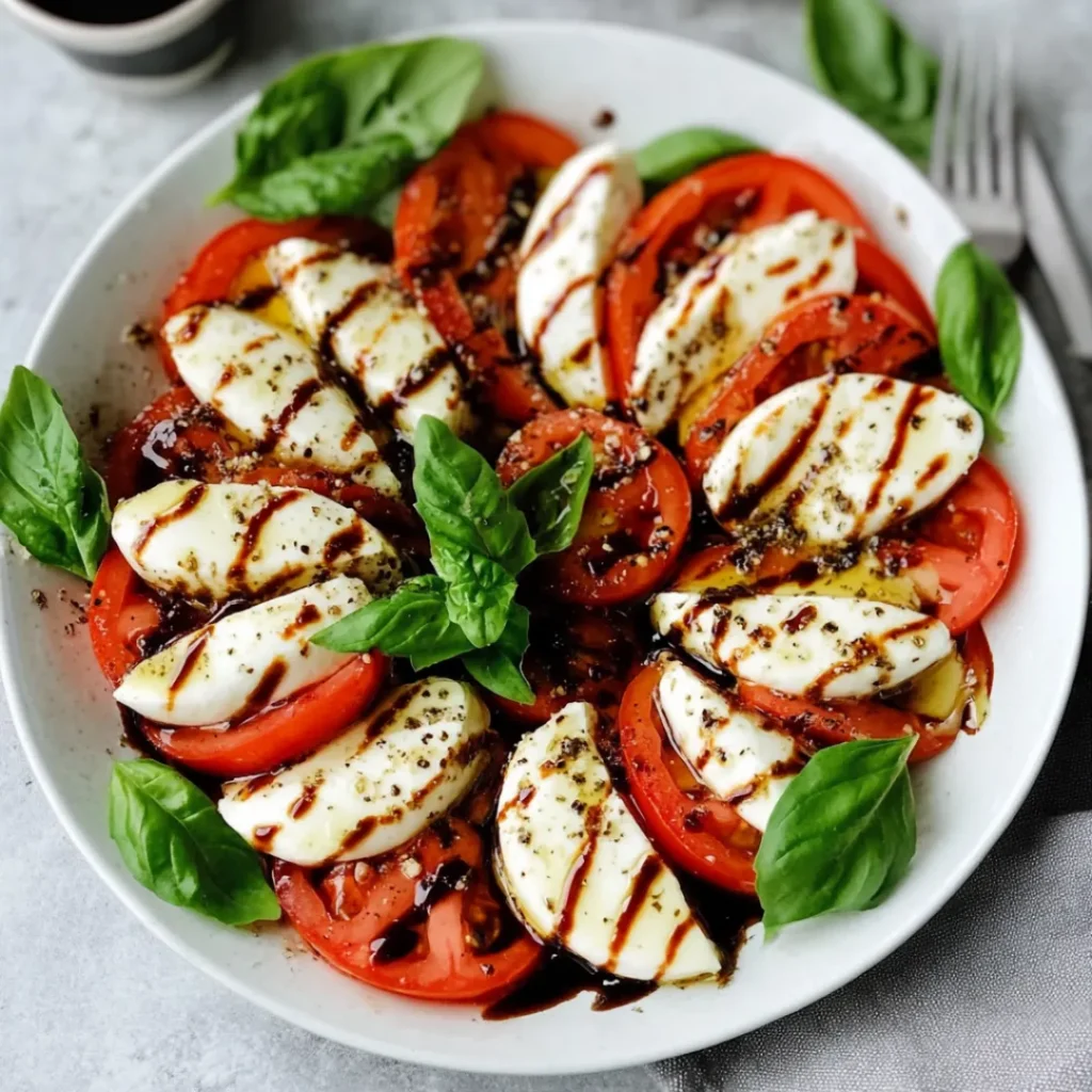 Caprese Salad with Balsamic Reduction 6 iymarecipes Caprese Salad with Balsamic Reduction | Fresh, Simple & Elegant