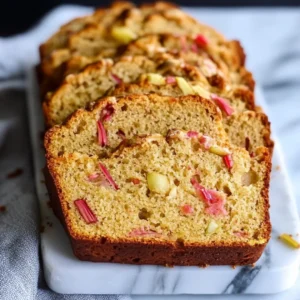 Easy Rhubarb Bread Recipe – Moist, Sweet & Perfectly Tart