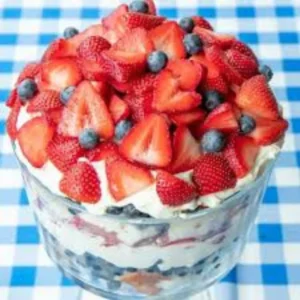 Red, White, & Blue Trifle – Easy Patriotic Summer Dessert