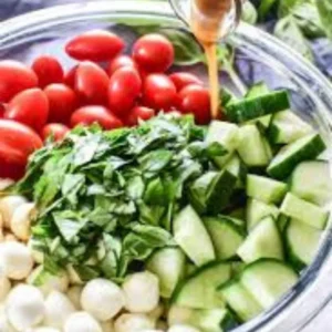Cucumber Caprese Salad 5 Cucumber Caprese Salad – Easy, Fresh & Flavorful Summer Side
