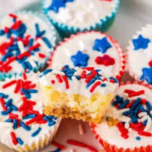 Red, White & Blue Mini Cheesecakes – Fun Patriotic Dessert