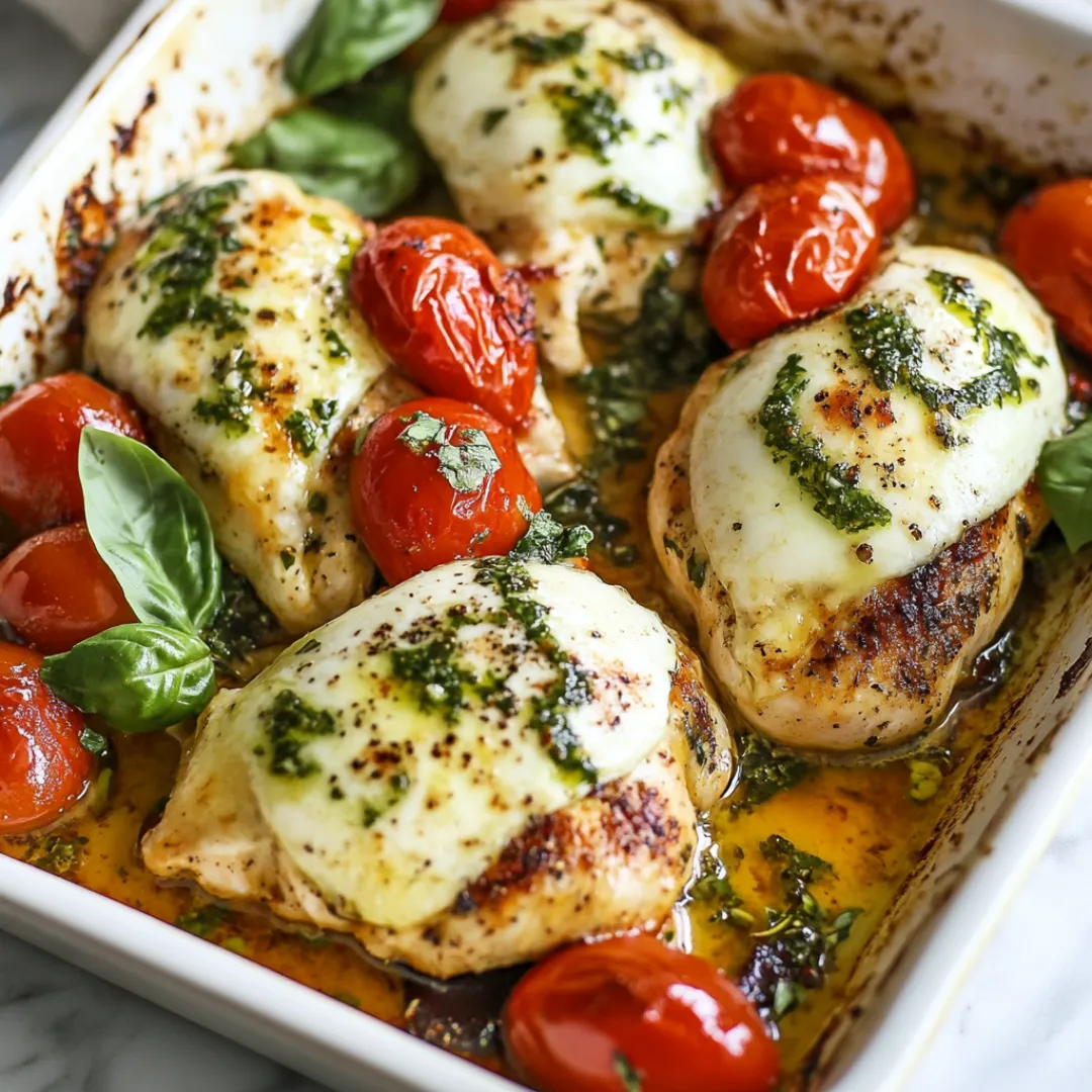 Easy Baked Caprese Chicken – Healthy, Cheesy & Delicious