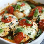 Baked Caprese Chicken 7 iymarecipes Easy Baked Caprese Chicken – Healthy, Cheesy & Delicious