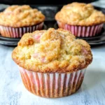 Rhubarb Muffins with Greek Yogurt 7 iymarecipes Rhubarb Muffins with Greek Yogurt – Moist, Tangy & Easy