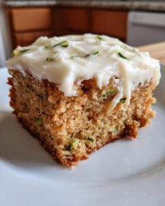 Amish Recipe for Zucchini Bars with Cream Cheese Frosting