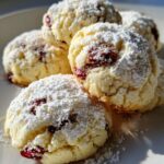 Cranberry Snowball Cookies
