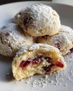 Cranberry Snowball Cookies