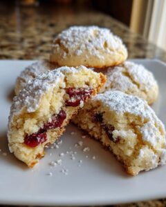 Cranberry Snowball Cookies
