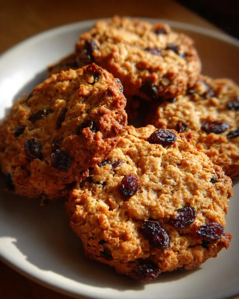 Chewy Oatmeal Raisin Cookies