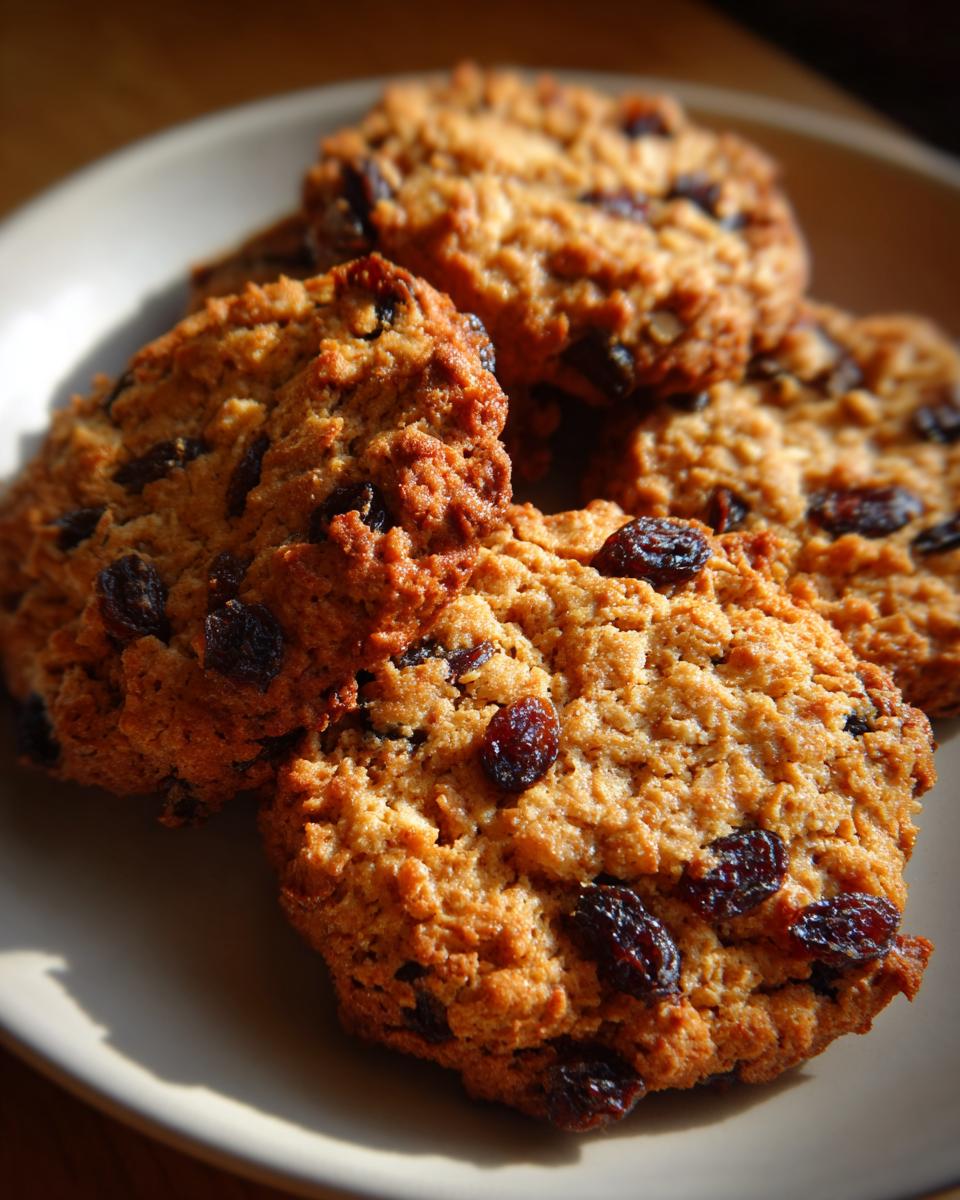 Chewy Oatmeal Raisin Cookies