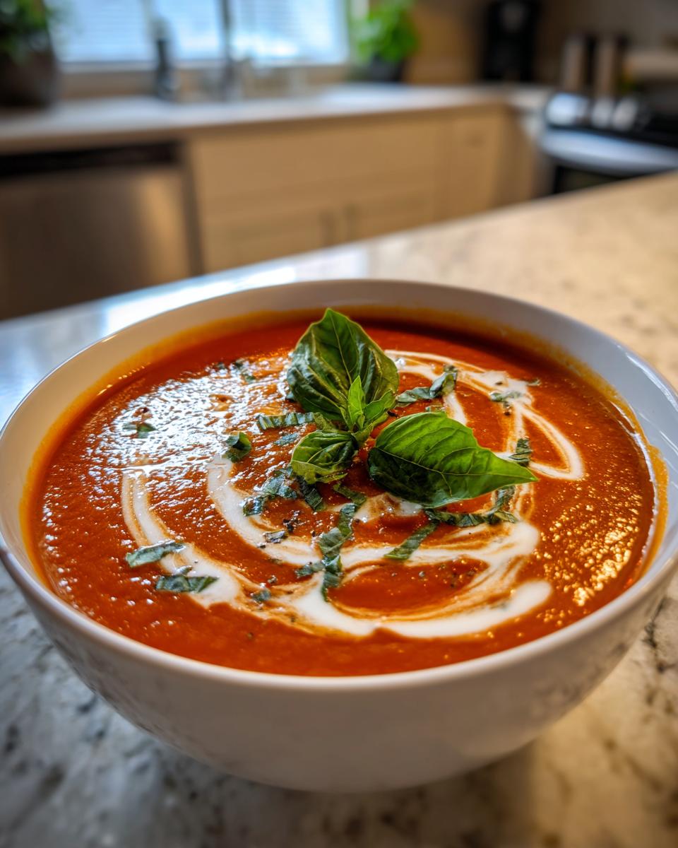 Creamy Tomato Basil Soup - detail 1