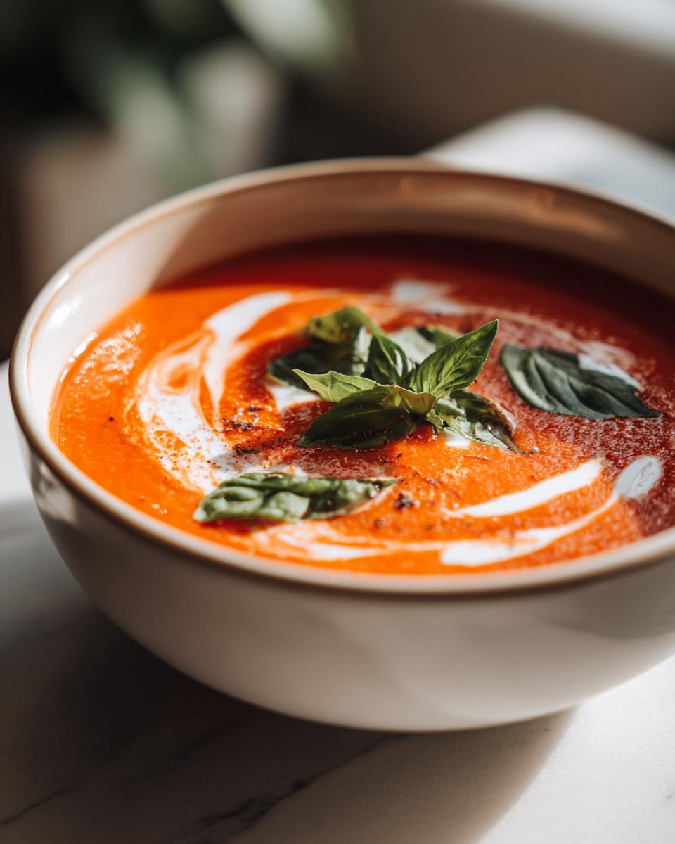 Creamy Tomato Basil Soup - detail 2