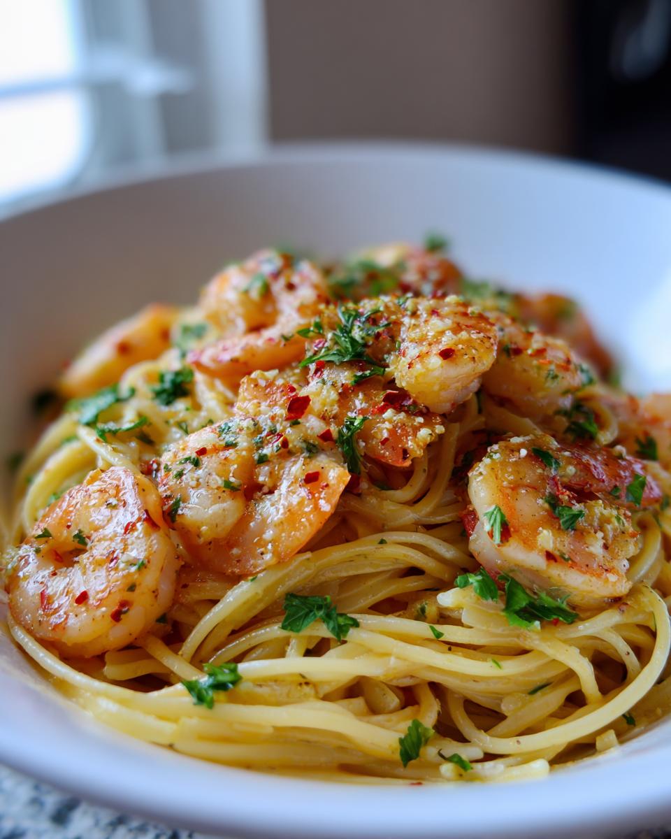 Garlic Butter Shrimp Pasta - detail 1