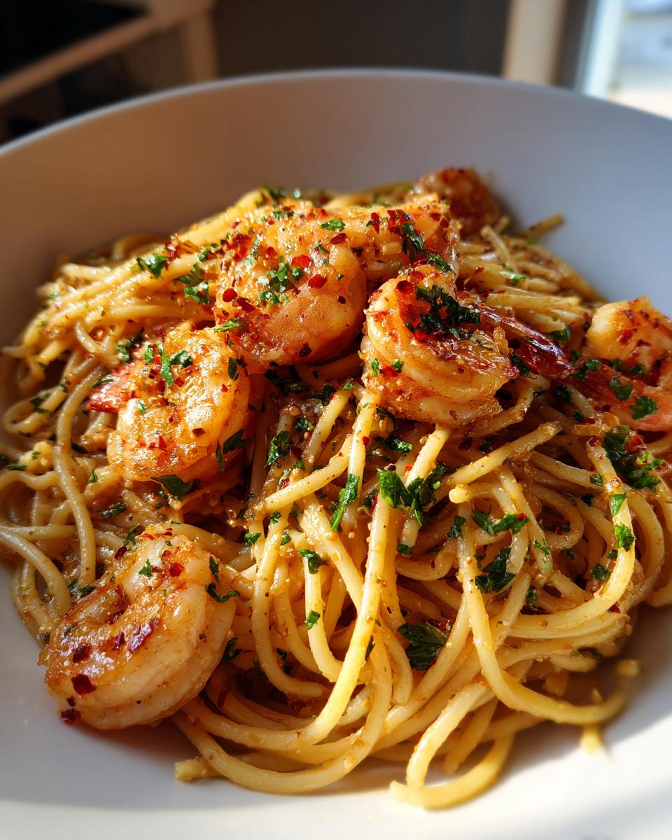 Garlic Butter Shrimp Pasta - detail 3