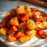 Honey Roasted Potatoes and Carrots