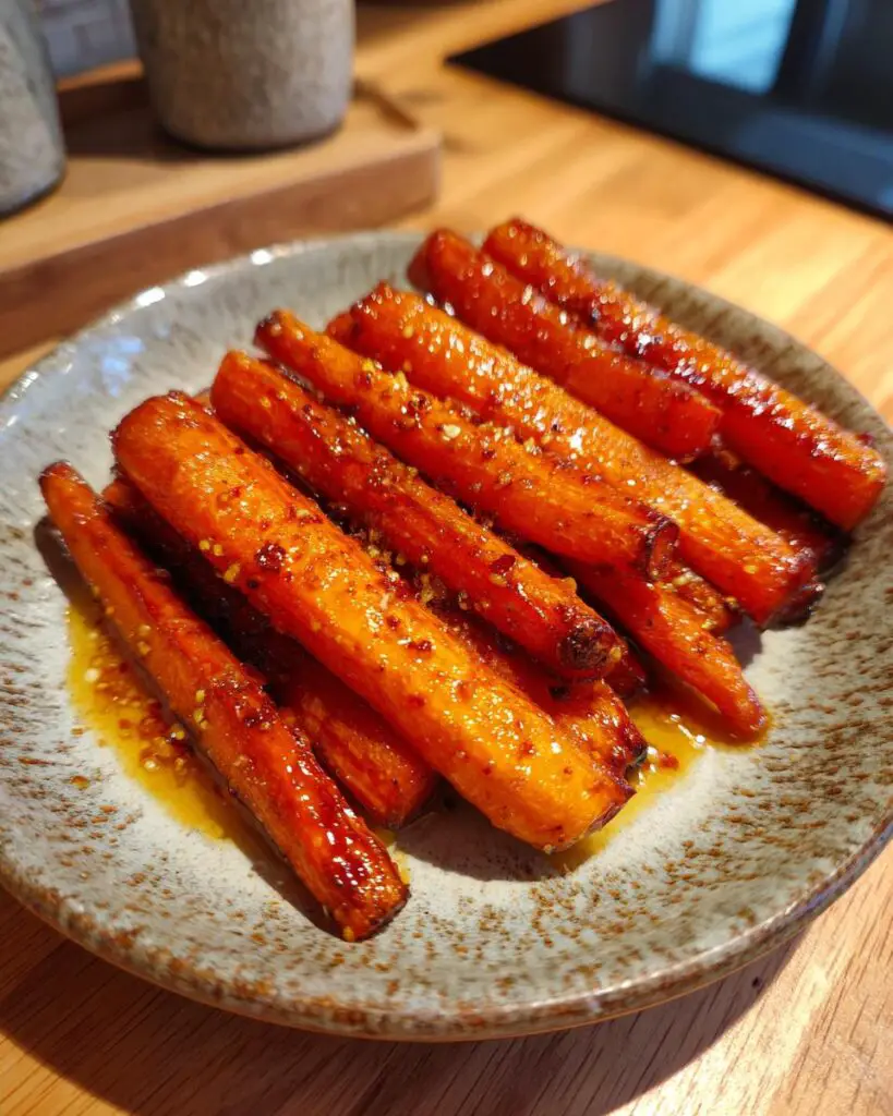Roasted Carrots with Honey Mustard Glaze