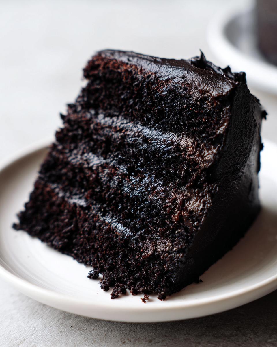 Spooky Black Velvet Halloween Cake