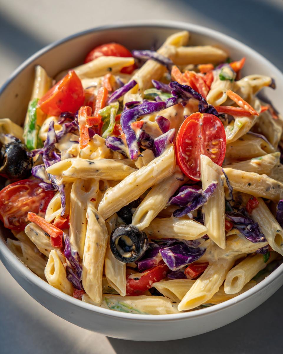 Spooky Halloween Pasta Salad - detail 1
