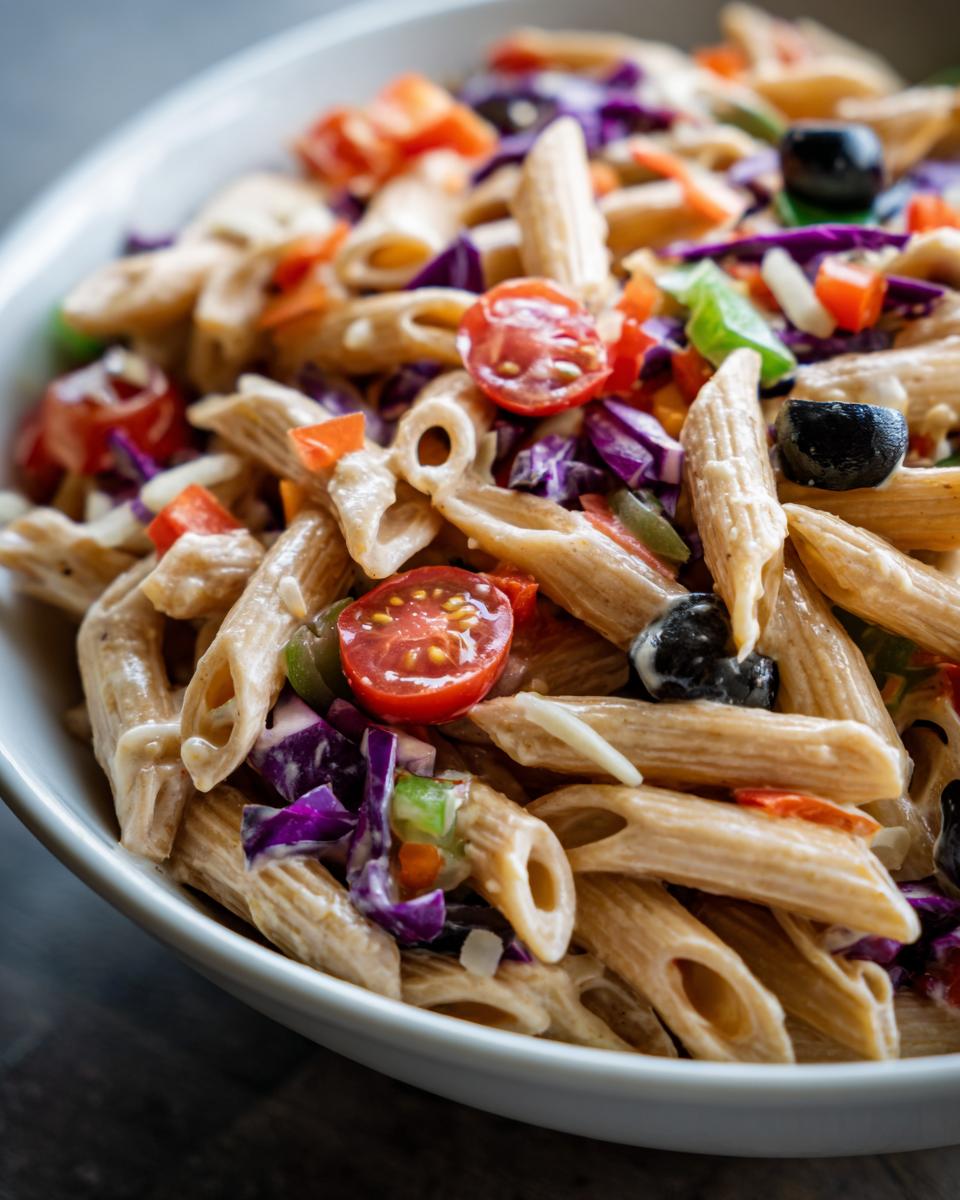 Spooky Halloween Pasta Salad - detail 2