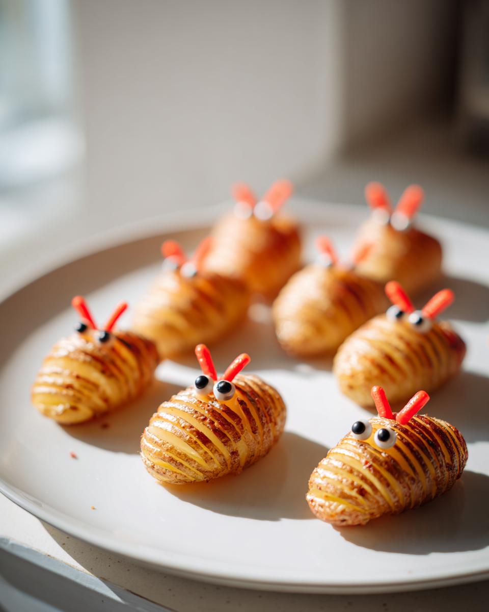 Transform Hasselback Potato Bugs into Spooky Halloween Treats - detail 1