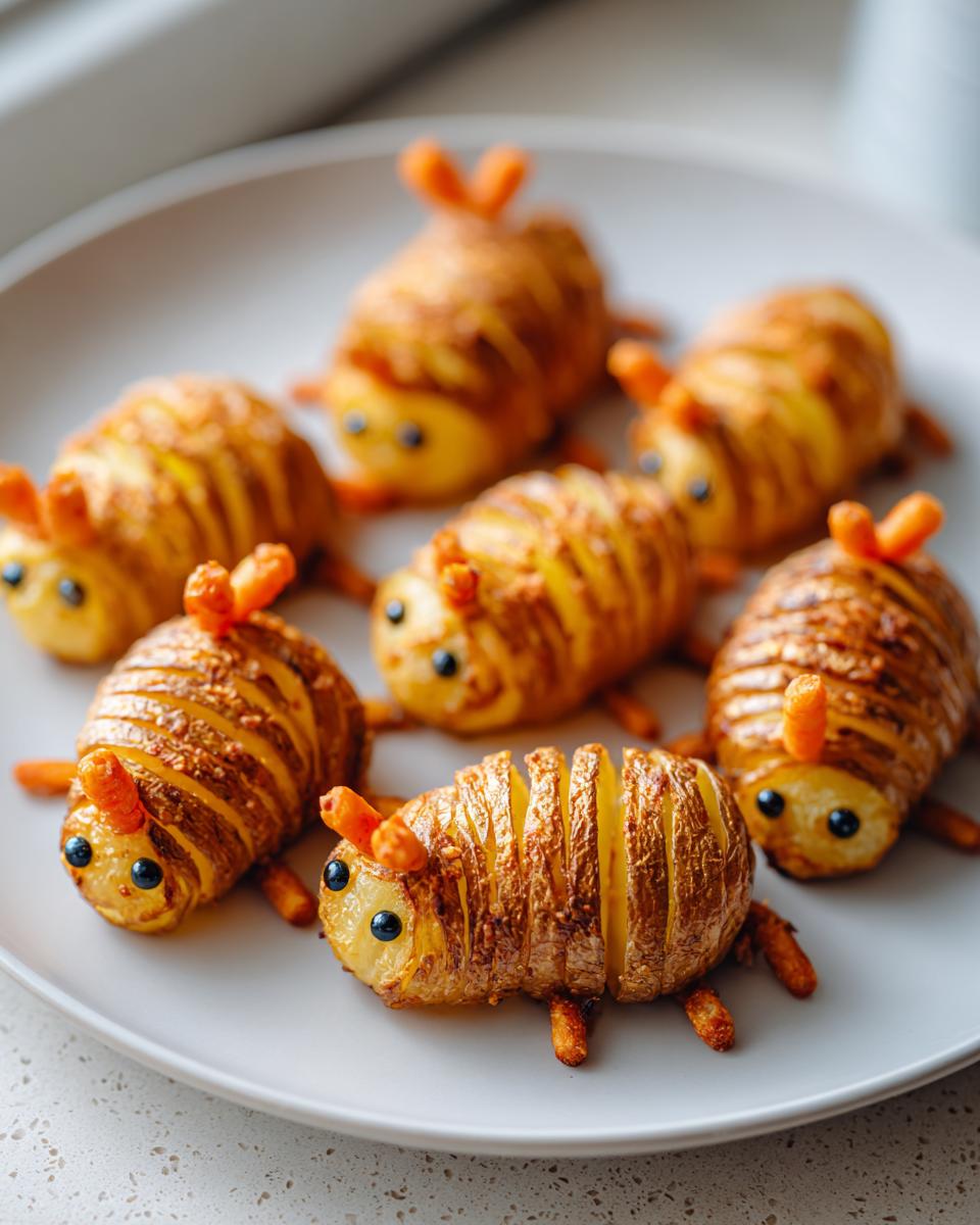 Transform Hasselback Potato Bugs into Spooky Halloween Treats