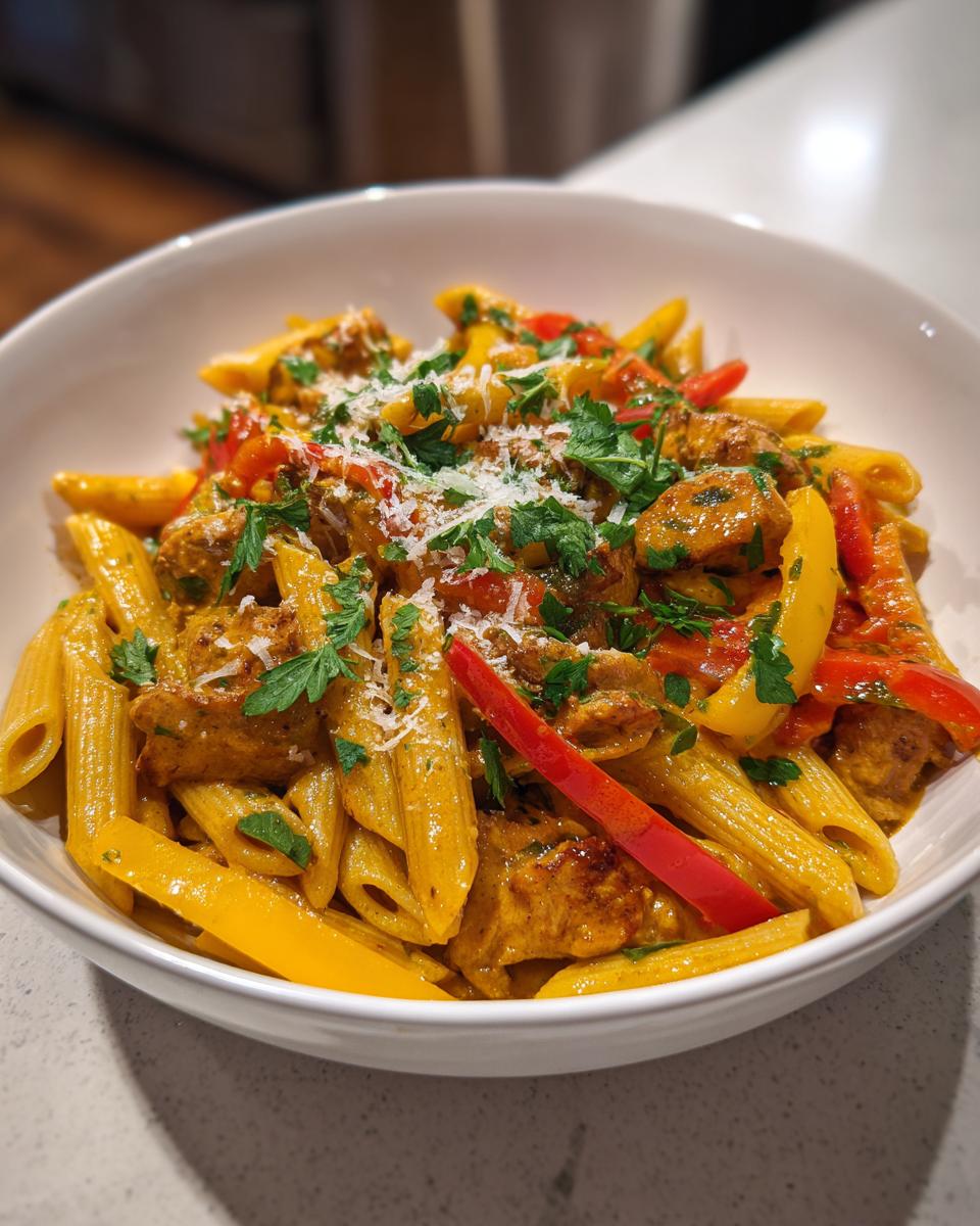 Creamy Cajun Pasta with Chicken & Peppers - detail 2
