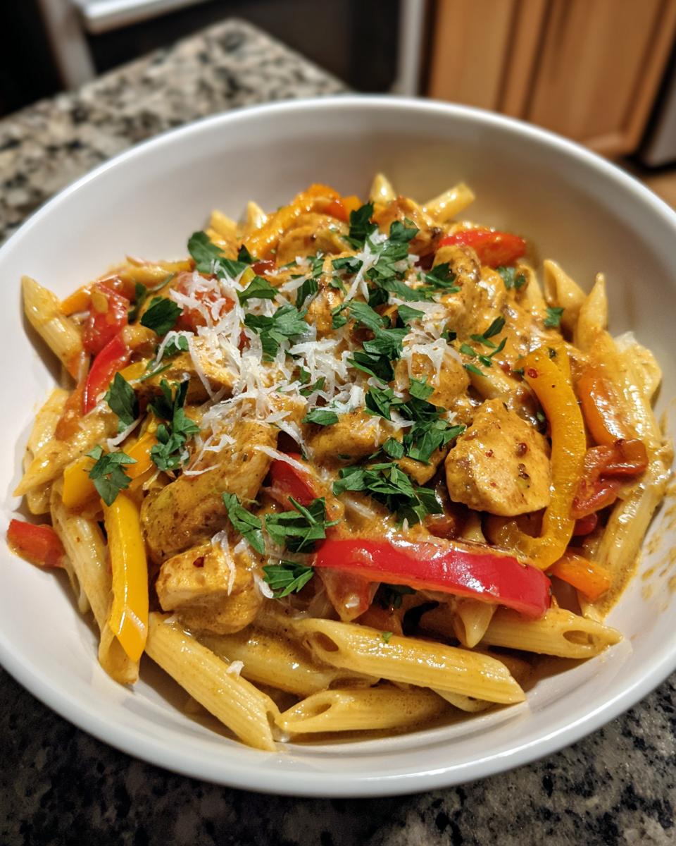 Creamy Cajun Pasta with Chicken & Peppers - detail 3