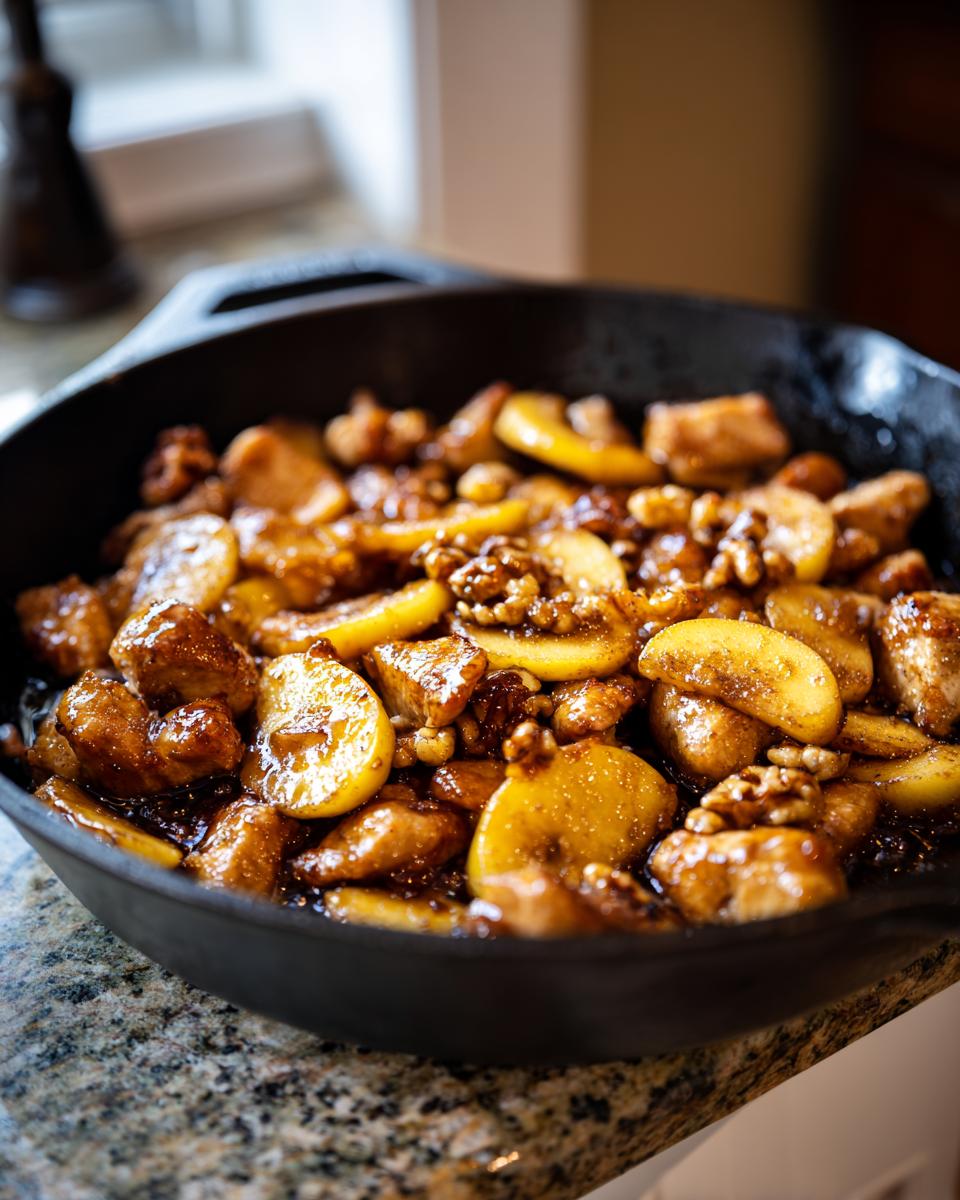Fall Harvest Apple & Walnut Pork Skillet - detail 2