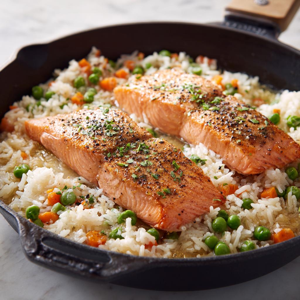 Five-Ingredient Salmon Rice One-Pot - detail 1