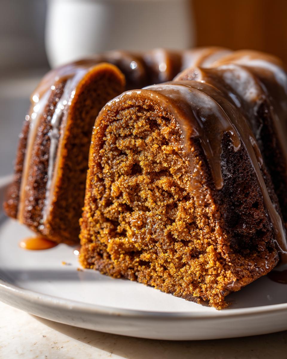 Gingerbread Bundt Cake with Maple Glaze - detail 2