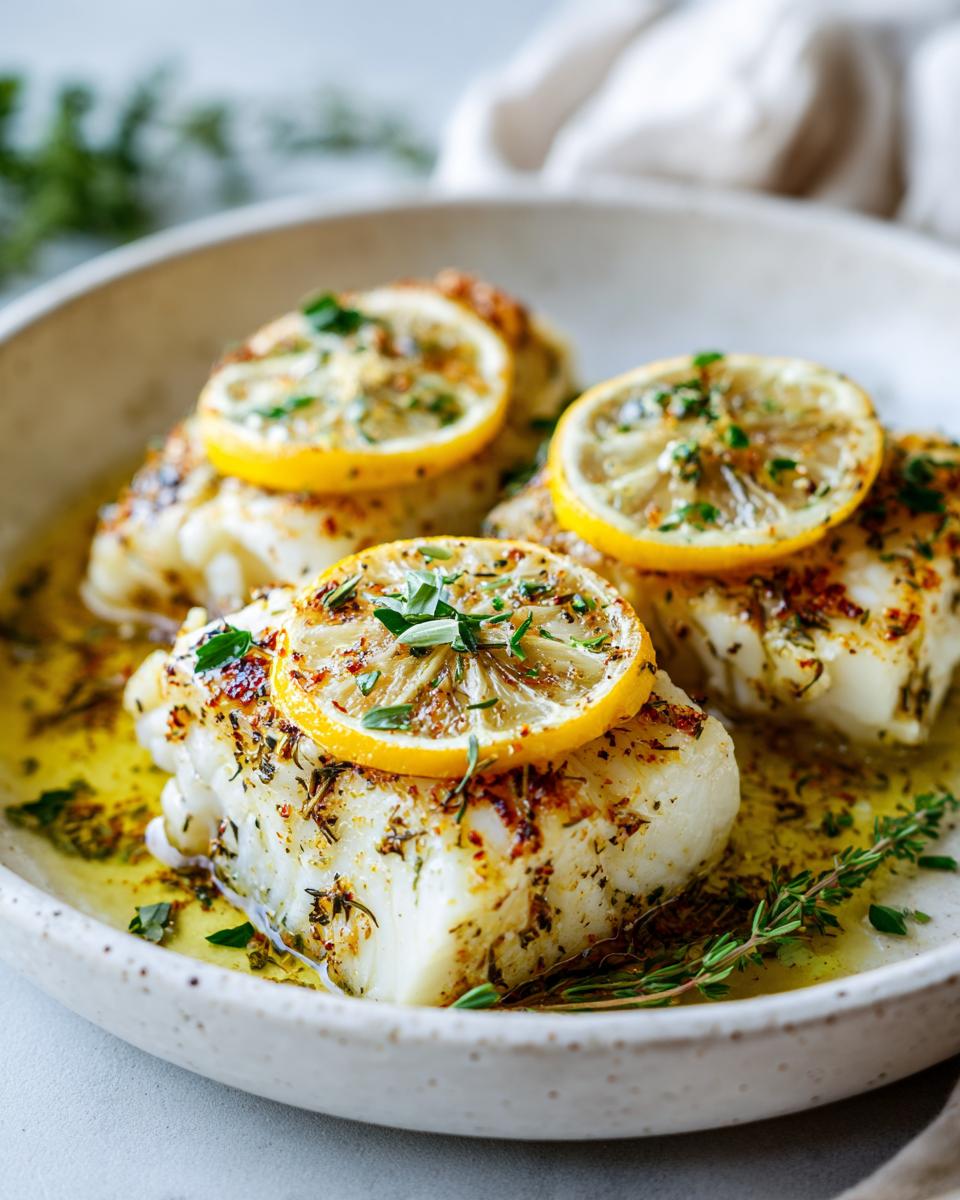 Greek-Style Baked Fish with Herbs - detail 2
