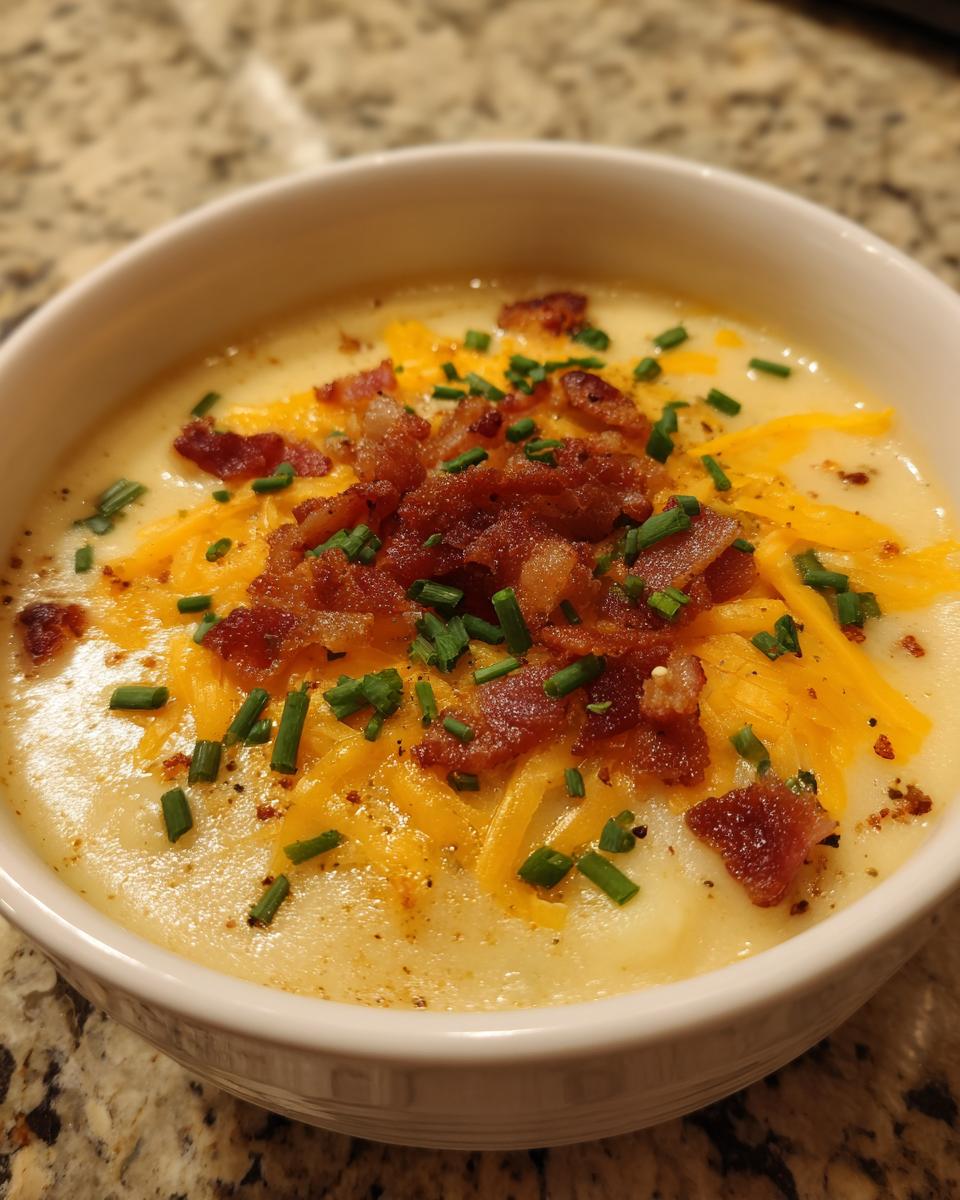 Loaded Potato Soup with Bacon and Cheese - detail 1