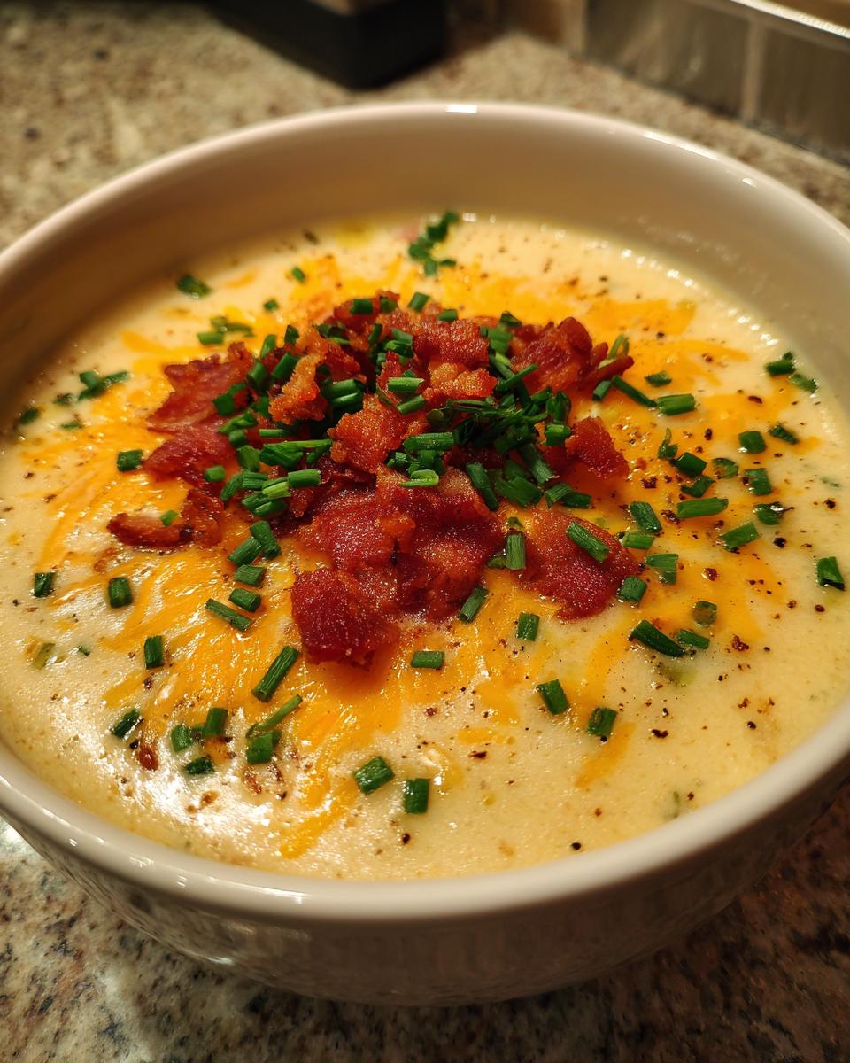 Loaded Potato Soup with Bacon and Cheese - detail 2