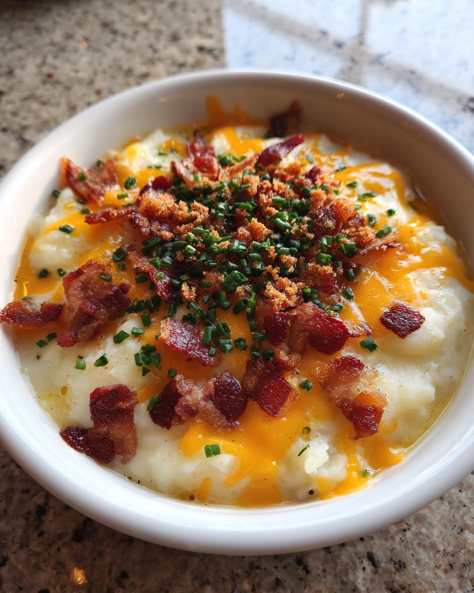 Loaded Potato Soup with Bacon and Cheese - detail 3