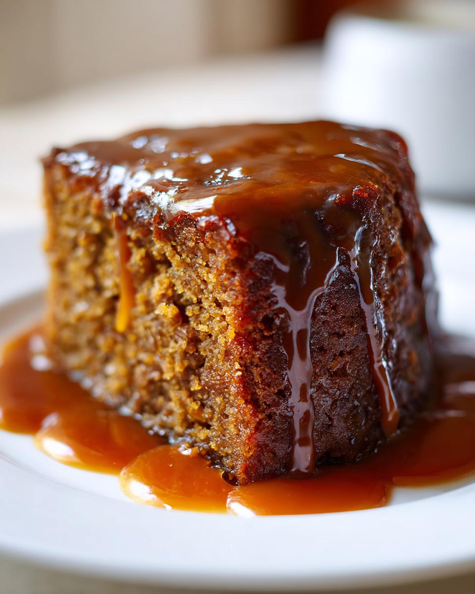 Old-Fashioned Sticky Toffee Pudding with Warm Sauce - detail 2