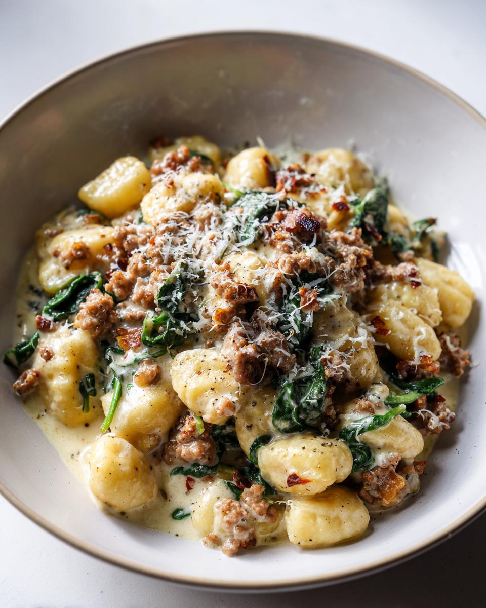 One-Pan Creamy Sausage and Spinach Gnocchi - detail 3