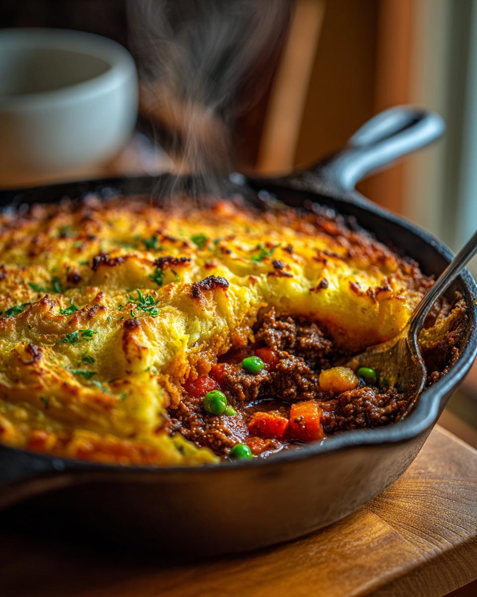 Skillet Cottage Pie with Sweet Potato Topping - detail 2