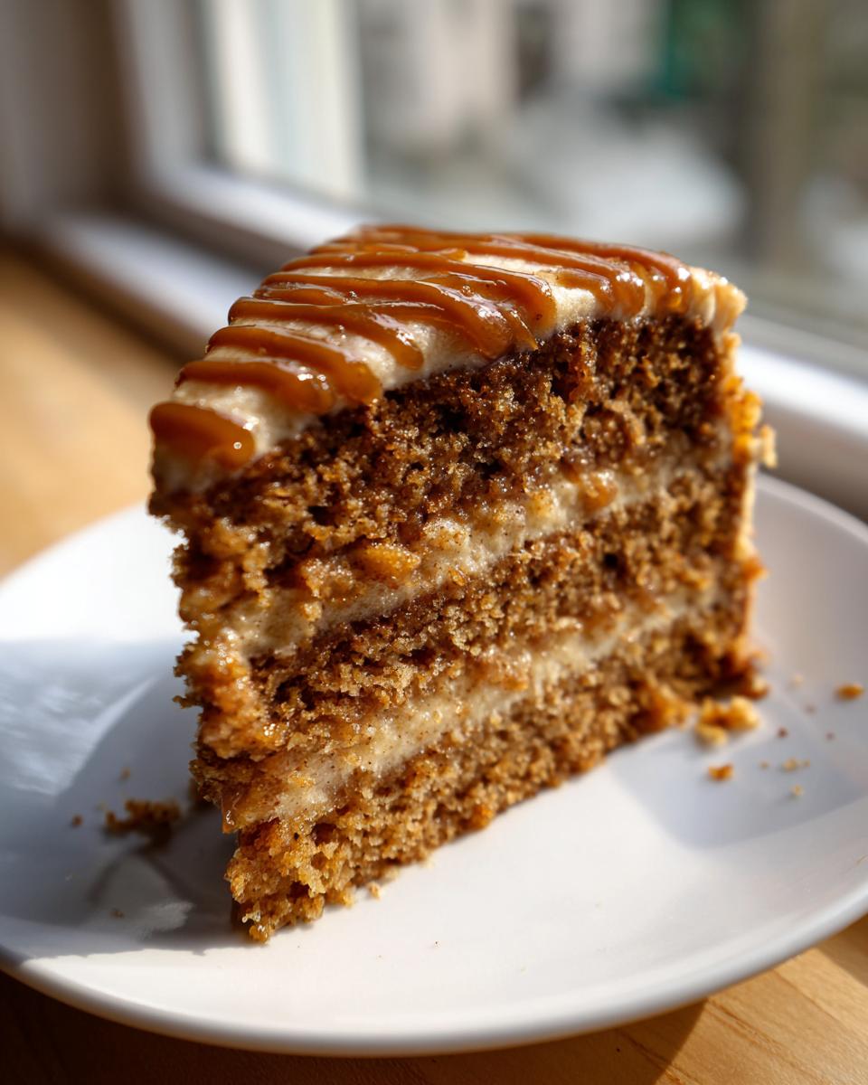 Spiced Apple Cake with Brown Sugar Frosting - detail 2