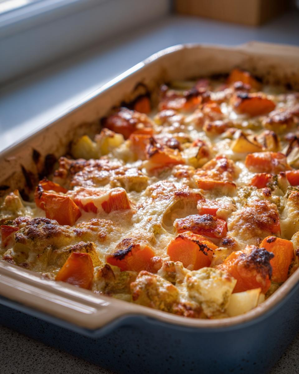 Winter Veggie Casserole with Cheesy Topping - detail 1