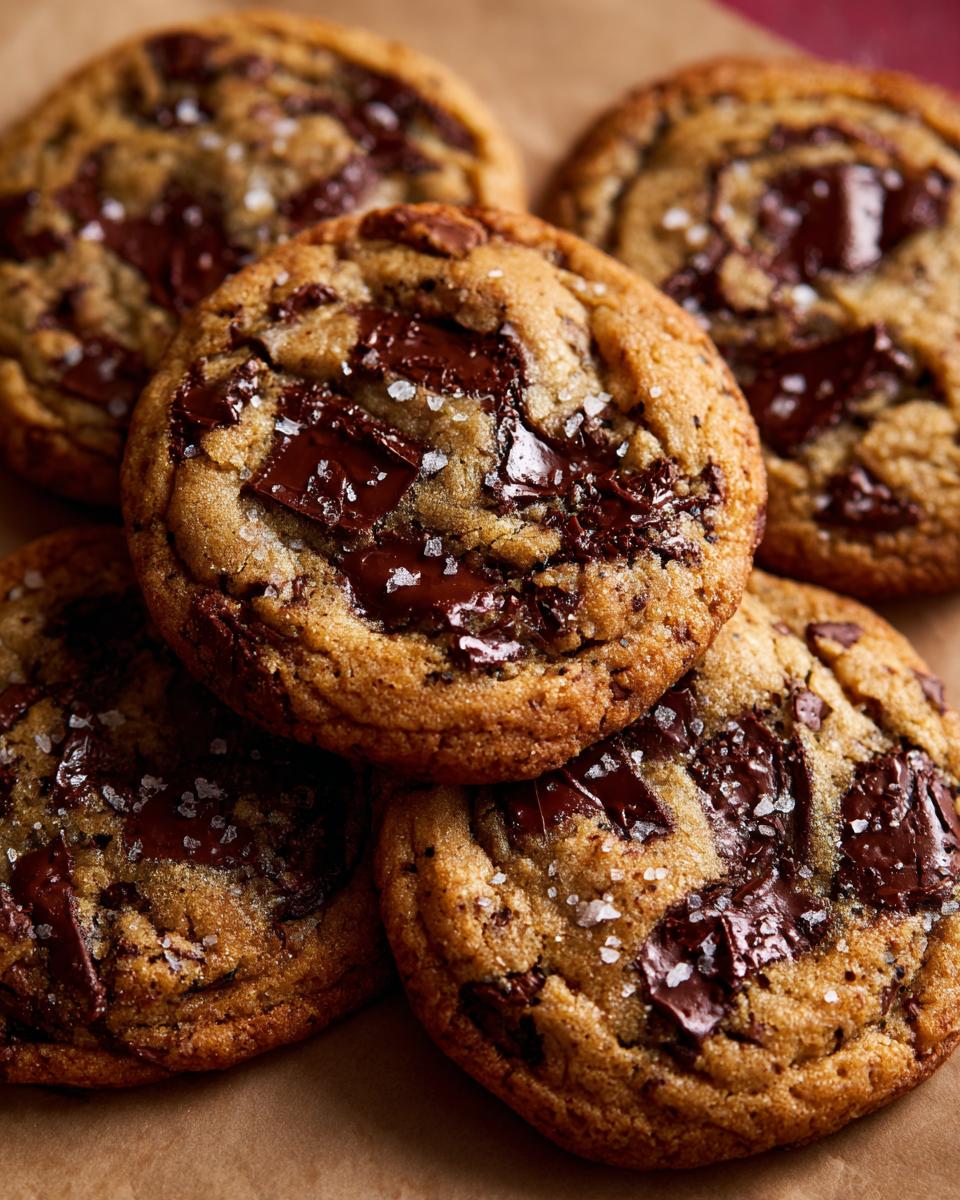 Close-up of chocolate chip cookies, the sweet treat that belongs on every table.