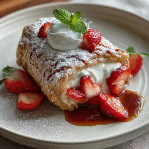 Strawberry Cheesecake Chimichangas