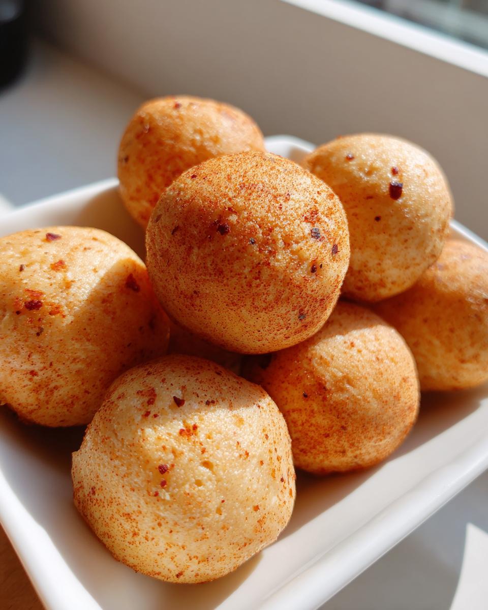 Close-up of a bowl of homemade anti-inflammatory cat treats, sprinkled with herbs.