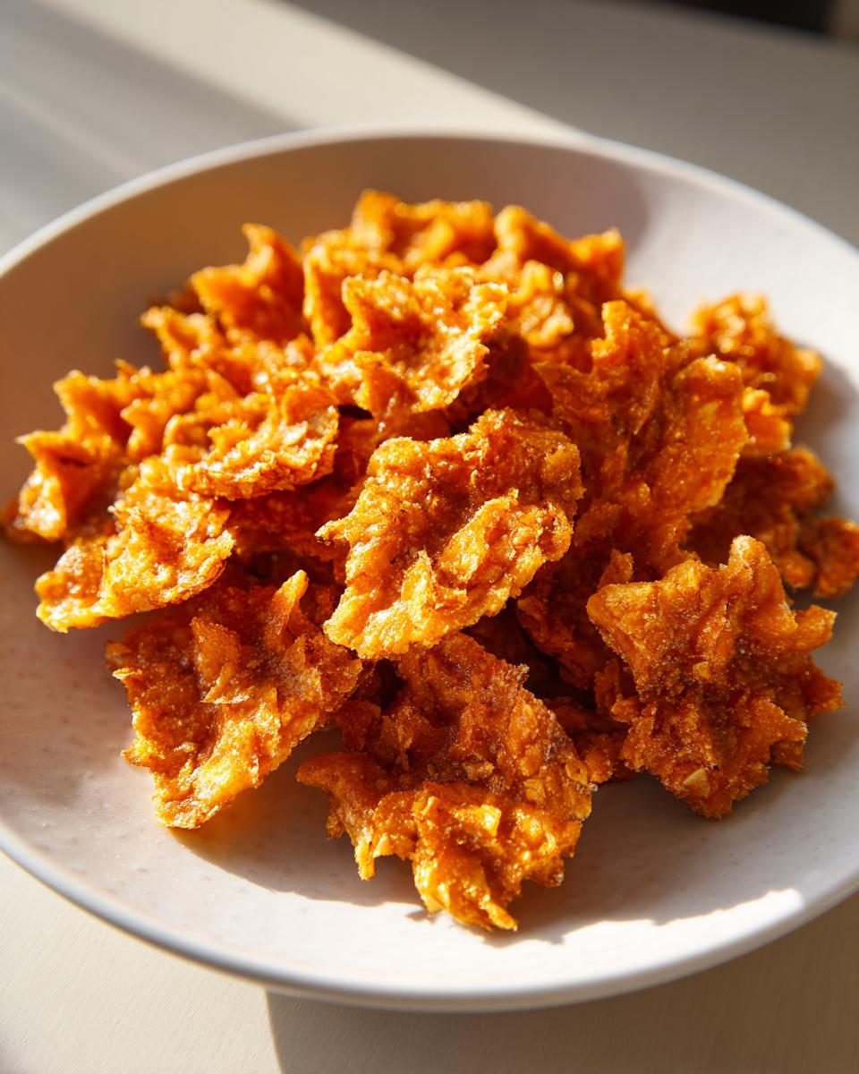 A plate of golden-brown Crunchy Oven-Baked Cat Treats, ready to be enjoyed.