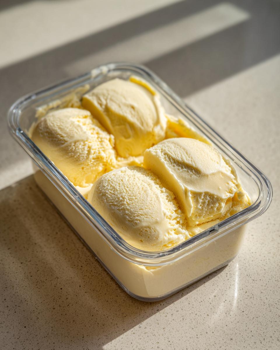 Close-up of a container filled with homemade frozen cat treats, perfect for hot weather.