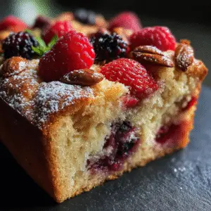 Fresh Berry Buckle Cake